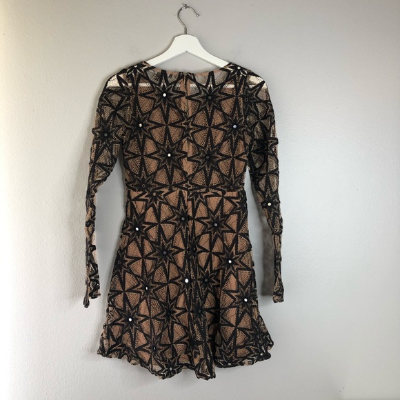 For Love & Lemons Star Embroidered Lace Metz Dress - Picture 4 of 5